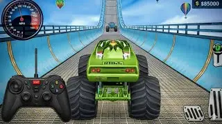 🚨Modified Monster Truck Extreme Racing | Monster Truck Mega Ramp Impossible Stunt | Android Gameplay