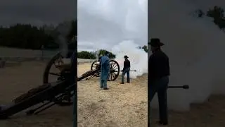 Fire!  Civil War 12-pounder Napoleon at the range. #cannon #civilwar #history