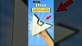 Make New Style Paper Plane that Goes Far | Paper Airplane 🤩#shorts