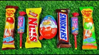 Satisfying video, Asmr, Kinder joy and chocolate gummy candy, Unboxing video