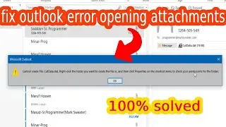 Cannot Create File, (X), Right-click the Folder you want to Create the File in, Properties on