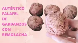 AUT&Eacute;NTICO FALAFEL DE GARBANZOS CON REMOLACHA | VEGANO | RECETA VEGANA &Aacute;RABE DESEADA POR LOS VEGANOS