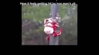 POV getting hit by iron man&rsquo;s ult