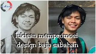 Drawing sabahan clothes ,not easy...