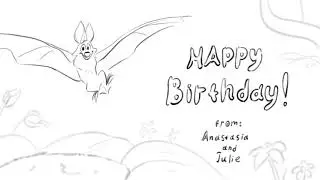 An animated postcard