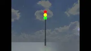 Kugelf&ouml;rmig stilisierte Verkehrsampel Design 3