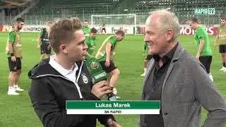 Andy Marek vor dem Start in die UEL
