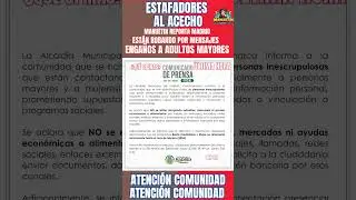 #REPORTE  🚨 ATENCI&Oacute;N | ALERTA POR ESTAFAS EN MADRID, CUNDINAMARCA