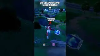 Skip Shockwave Hammer Bounch Animation in Fortnite Season 4 🤯 #fortnite #fortniteclips