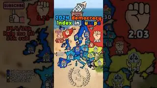 2024 democracy index in Europe #mapping