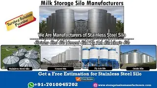 Milk Storage Silo   Manufactures  Chennai  | Pune  | Ahamadabad  | Punjab  | Harayana | India