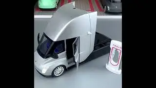 🚚 1/24 Tesla Semi Alloy Simulation Truck &ndash; Realistic Miniature Scene! 🔋