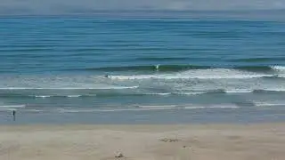 Strand beach surf session from webcam
