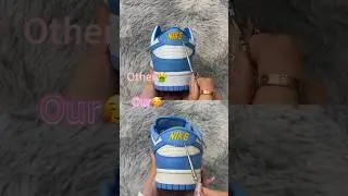Real Vs Fake University Blue Nike Dunk #shorts #sneakerhead #viral