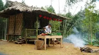Single Mom and Her Child Prepare a Bamboo Forest House for Lunar New Year | Simple Living