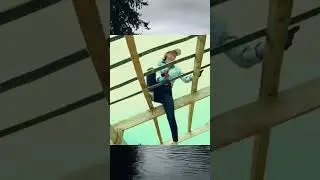 Solo Girl Building Wooden House / DIY Wood / Decor home / House / Live in forest / Survival /Camping