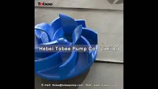 Tobee 8inch Horizontal Froth Pump Spares Impeller FAHF8053QU1A05 #pumps