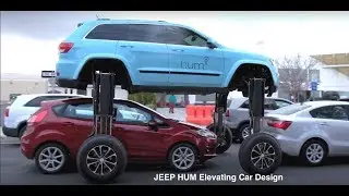 Hum Rider This Elevating Car Can Drive Over Traffic On The Road