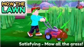 Roblox- Fiquei rico s&oacute; cortando grama no jogo (Mow The Lawn Simulator) foi um trabalho bem f&aacute;cil!!!