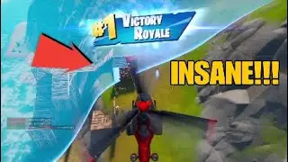 Fortnite Solo Win By Using A Helicopter To Get The Final Elimination!!! #Fortnite