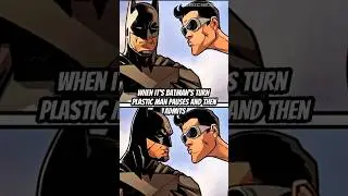 Plastic Man roasts the Justice League, except Batman.