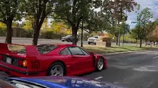 Ferrari F40 and F12 TDF Driving In Denver CO. *ROLLERS AND SOUND*