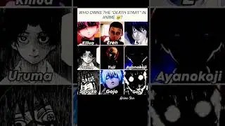 The Death start in anime #anime #shorts #gojo #viral #onepiece #naruto