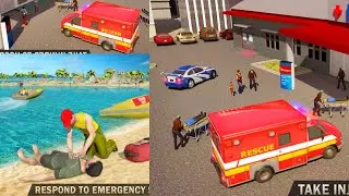 Beach Lifeguard Rescue Squad Motor Boat Driving | Ambulance Game | Android Gameplay | Hannu Games