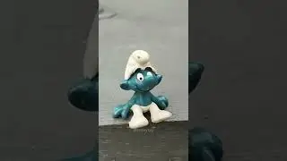 Smurfs Sitting Smurf Rare Vintage Toy Figurine 1979 Schleich Peyo