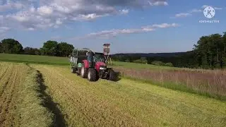 1. Grünlandschnitt einfahren mit Case Maxxum