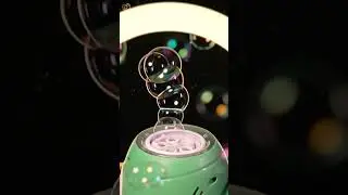 Bubble Gun 300fps ASMR Close up Macro #shorts #satisfying  #closeup  #macroobjects #asmr