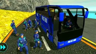 US Police Bus Driving Games 3D- Off-road Police Bus Driver Games #7 - Android Gameplay
