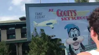 Dan the Star Man rides Goofy's Sky School at Disneyland| Disney California Adventure park 2025