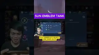 SETTING EMBLEM SUN TANK, MLBB, MOBILE LEGENDS#shorts