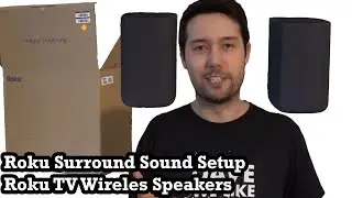 Roku Surround Sound Setup System TV Wireless Speakers Unboxing Demonstration Review