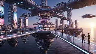 Futuristic City  Sci-Fi Metropolis in Motion