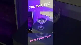 JBL BAR 500 - Glass Bass Test