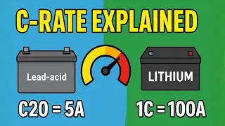 What Is C-Rate? Lead-Acid vs Lithium Battery Charging & Discharging Explained | How to Calculate