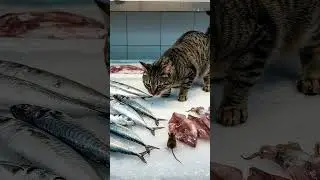 Fish or Mouse &ndash; What Will the Cat Choose? #CatLife #MouseVsCat #FishMarket