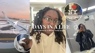 “2” DAYS IN A LIFE OF A DENTAL LAB TECHNICIAN | maintenance, working, flying to NYC, etc.