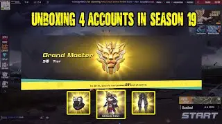 Unboxing 4 Accounts In Season 19 | Rules Of Survival Season Update | ( Ros Season 19 )