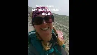 Zoe does Olympus, Mytikas summit, Mount Olympus