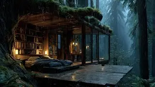 Gentle Thunder Rain at Night | Deep Sleep Sounds