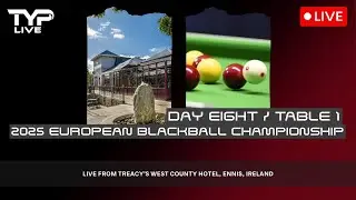 Table 1 & 2 | 2025 EBA European Blackball Championships | Day Eight | Ennis, Ireland