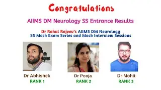 Dr Pooja Anand Rank 2 DM Neurology AIIMS Superspeciality Entrance Exam