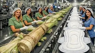 Turning Banana Plant Waste Into Sanitary Pads | Inside the Mega Factory
