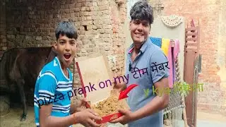 Pizza 🍕 prank on my team member // iam Alokpandit