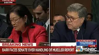 Hirono Questions Leaves Barr Baffled over Mueller Report 05012019