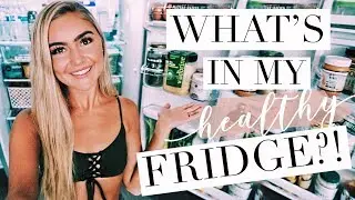WHAT'S IN MY FRIDGE?! 🥑Healthy Fridge Tour | My Diet Essentials + Fridge Organization Tips