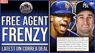METS FREE AGENT FRENZY LIVE! (Latest On Carlos Correa/1-9-2022)